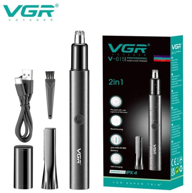 Триммер волос в носу и ушах VGR V-615 Днепр - изображение 1