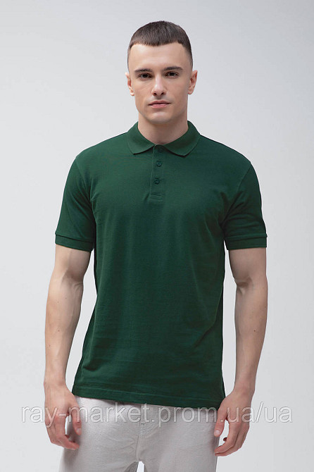 Поло класичне Stedman Lux Polo чоловіче темно-зелене (ST9060-BOG) XXL Київ - фото 8