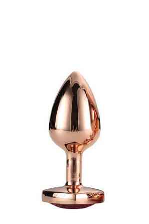Анальная пробка с сердцем GLEAMING LOVE ROSE GOLD PLUG SMALL Sex Aura Киев