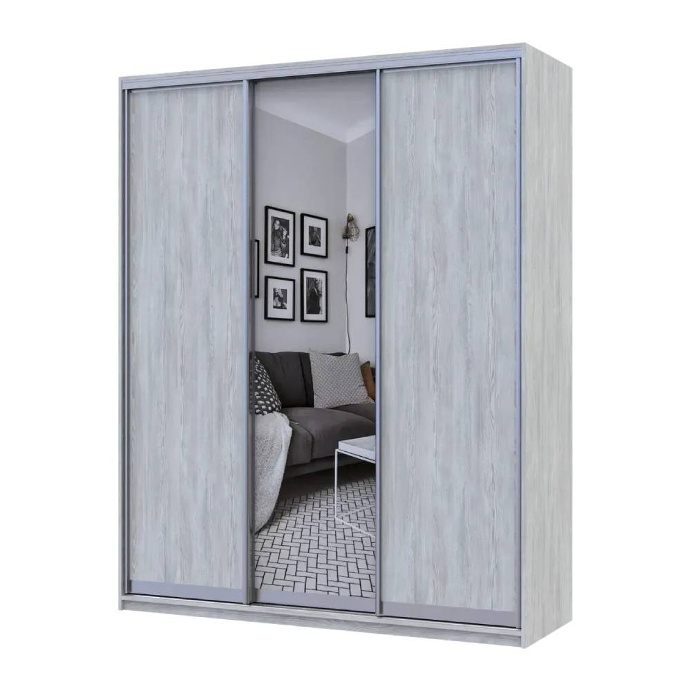 Шкаф купе Doros Сити Лайт Сосна Натти 2 ДСП / 1 зеркало 180х60х225 (DRS-011969) Львов - изображение 2