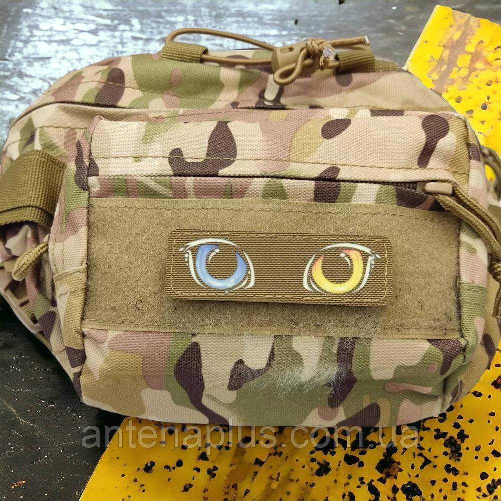 Кольорові очі, що світяться койот шеврон / патч Київ - фото 2