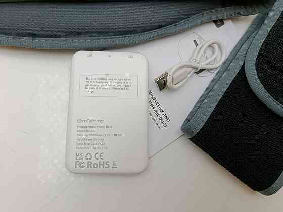 Акумуляторний пояс-масажер з підігрівом з павербанком 5000 мАг Comfytemp K9214 108*18 ( товар з вітрини) Луцк