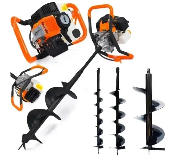 Мотобур бензиновий BOXER – модель BX-122, 3 шнеки в наборі Львів - фото 2