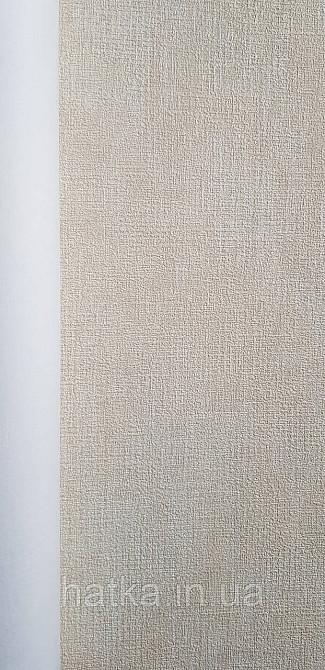 Шпалери вінілові на флізеліні Rasch Golden Hour метрові однотонні структурні під тканину мішковину бежеві Київ - фото 2