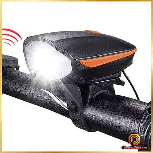 Велофара з дзвінком для велосипеда ліхтар з акумулятором micro USB і виносною кнопкою Київ - фото 1