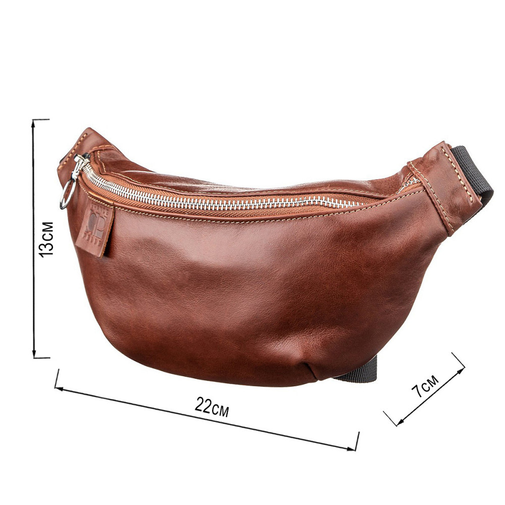 Поясная сумка Коричневая (GRANDE PELLE) Киев - изображение 7