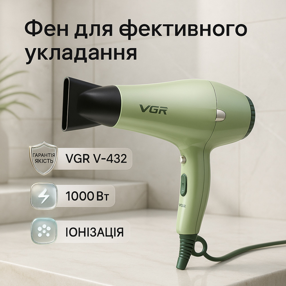 Портативный фен для укладки волос, Портативный фен для сушки Женский мощный укладки волос JV-56 Львов - изображение 11