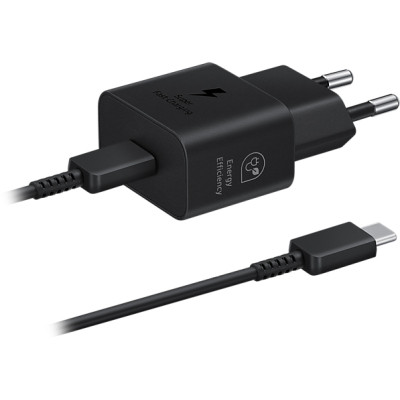 Зарядний пристрій Samsung 25W Power Adapter (w C to C Cable) Black (EP-T2510XBEGEU) Вінниця - фото 1
