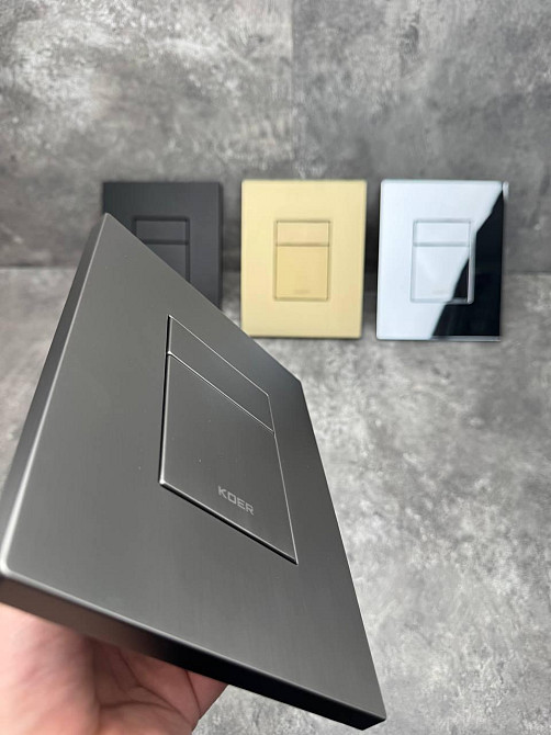 Панель змиву пластикова Koer KT-0607-07 157x198x3mm, кнопка квадратна   ( KR5345 ) 35935 Харьков - изображение 5
