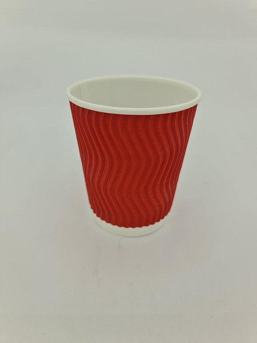 Стакан гофрований 175мл "Червоний" Маестро (20 шт) Харків - фото 4