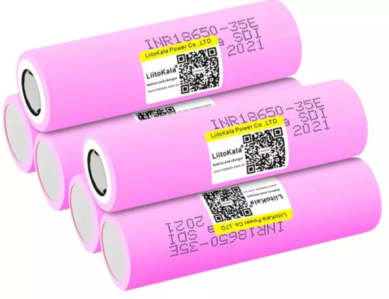 Высокоёмкий аккумулятор LiitoKala Lii-35E 18650 3500mah без защиты (Розовый) Винница