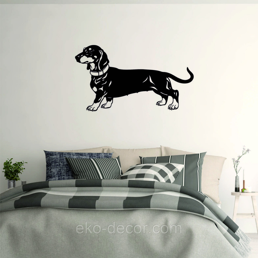 Декоративне настінне Панно «Такса», Декор на стіну 110*62 см, Чорний Київ - фото 3