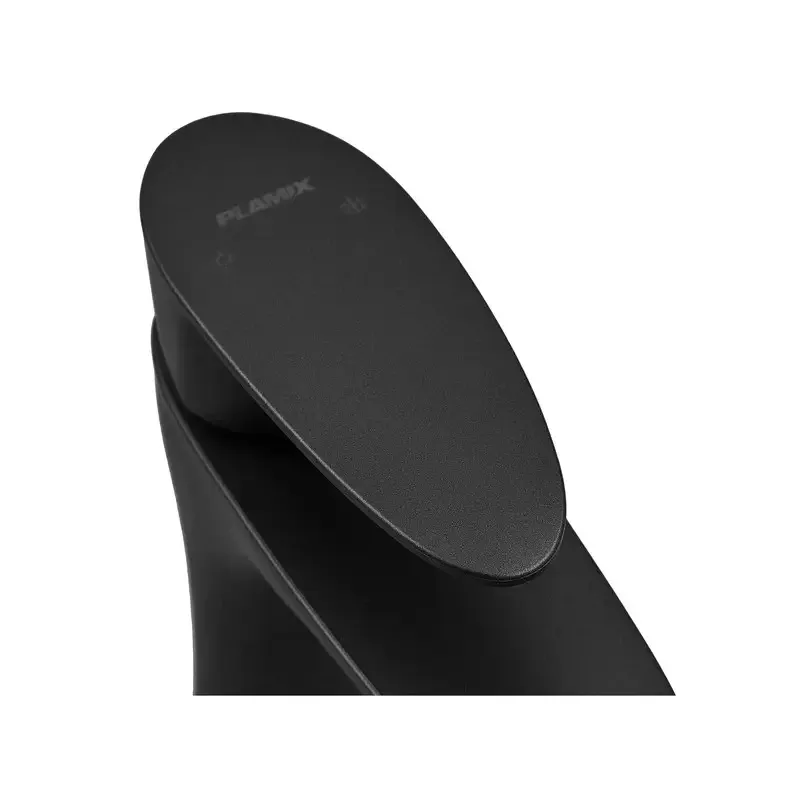 Змішувач для умивальника Plamix Cezar-001 SET Matte black термопластиковий (зі шлангами) (PM0662) Чернівці - фото 3