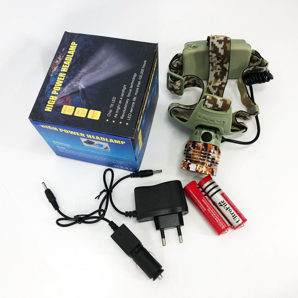 Фонарик диодный налобный, Фонарь для спасателей на голову, Фонарик налобник, Фонарь на голову для бега OJ-43 Львов - изображение 9