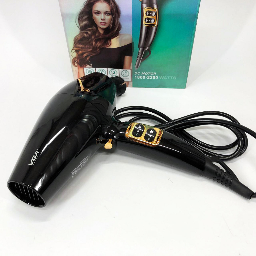 Фен для волос 2 режима температуры VGR V-423, Фен для укладки волос унивесальный Хороший UZ-32 Львов - изображение 7