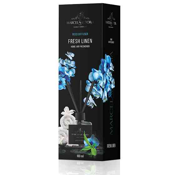 Аромадифузор для дому "Reed Diffuser" Fresh Linen (Свіжа бавовна) 100мл Marcela&Victoria Київ
