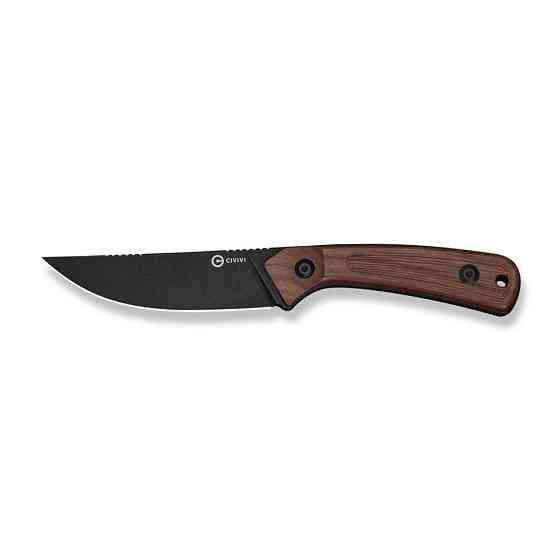 Нож фиксированный туристический Civvi Carveth (9,1 см) AEB-L / Wood дерево с чехлом Киев