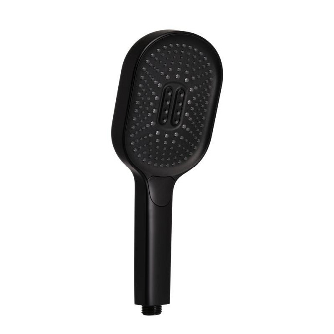 Лейка для ручного душа Qtap Rucni 140*110 мм овальная QTRUC125BLM45961 Black Matt Харьков - изображение 1