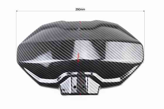 Крило заднє універсальне, чорне кріплення на одну сторону з регулюванням нахилу (бризковик) TUNING, КАРБОН Київ