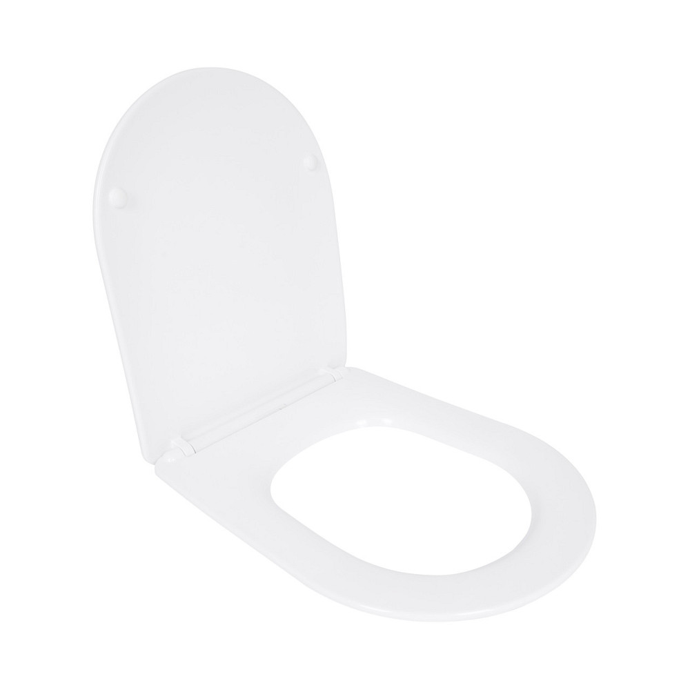Сидіння для унітаза Qtap (Evia, Arvin, Leo 630) 410x330x22 мм, White, з мікроліфтом, Slim Duroplast, Quick Release QTSC179W49264 Київ - фото 3