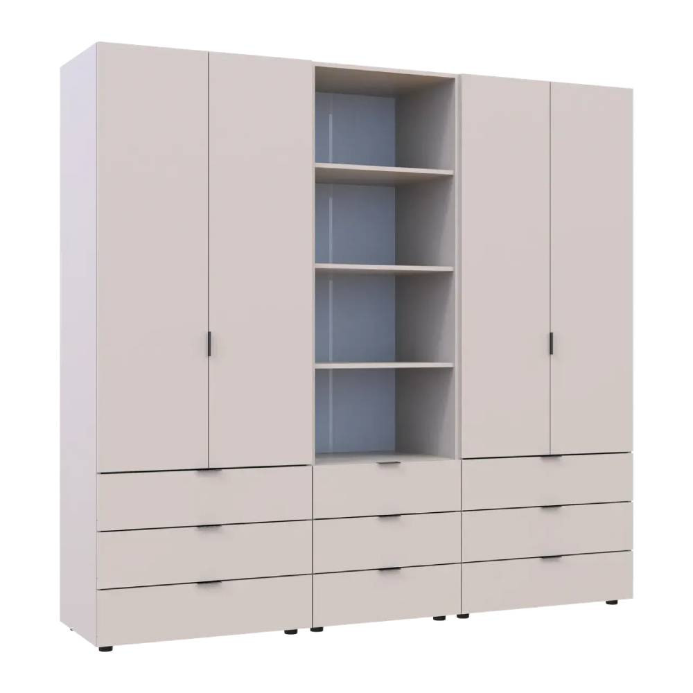 Шафа для одягу Doros Гелар Кашемір 2+2ДСП з пеналом 215х49.5х203.4 (DRS-011918) Львів - фото 7