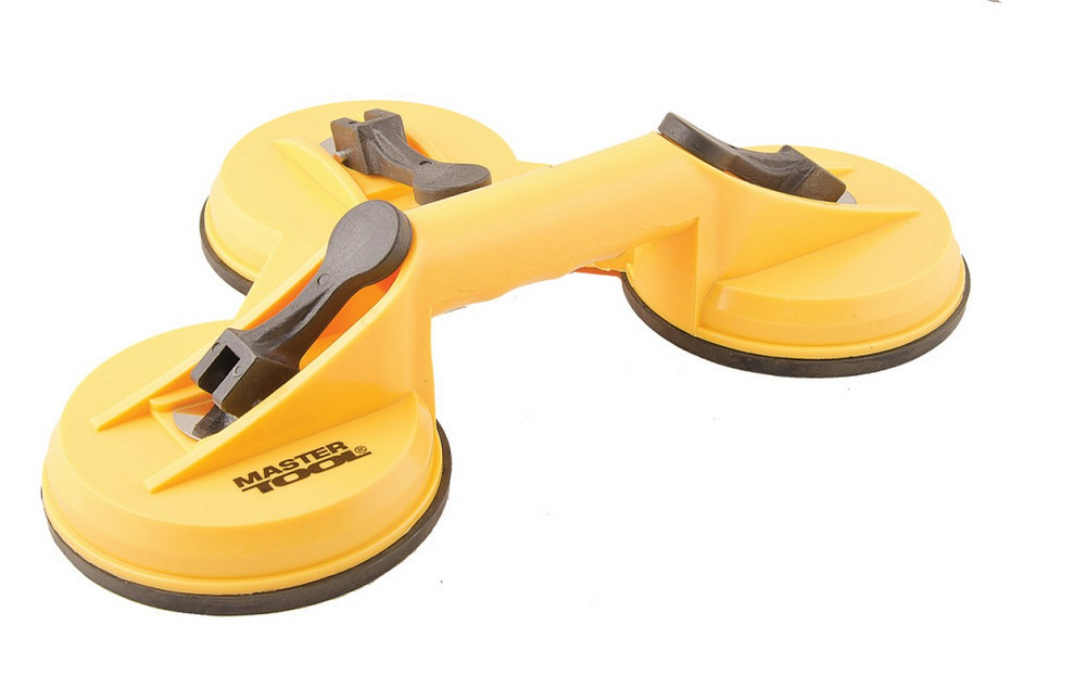 Тримач для скла MASTERTOOL вакуумний Ø 125 мм 3в1 160 кг ABS пластик 14-0903 Коломыя - изображение 1