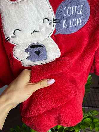 Піжама флісова жіноча Червоний 3XL Харків