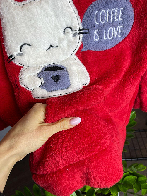 Пижама флисовая женская Красный 3XL Харьков - изображение 3