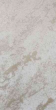 Шпалери вінілові на флізеліні Marburg Lava метрові під штукатурку молочні зі сріблом Київ