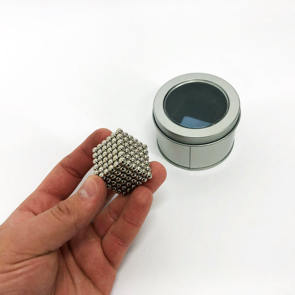 Неокуб магнітні кубики головоломка neocube Нео NeoCube Серебристый, Нео куб 5мм, KV-579 Іграшка неокуб Київ - фото 1