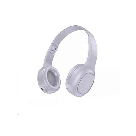 Навушники HOCO W46 Charm BT headset Light Blue Gray Киев
