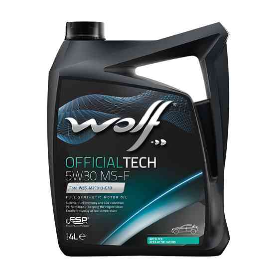 Моторное масло Wolf Official Tech MS-F 5W-30 4л Львов