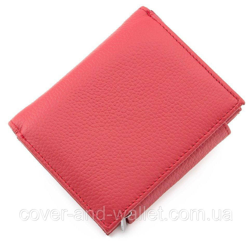 Небольшой женский кожаный портмоне красного цвета на много карточек ST 410 Киев - изображение 3
