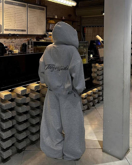 Женский теплый оверсайз костюм двойка трехнитка на флисе Одесса - изображение 7