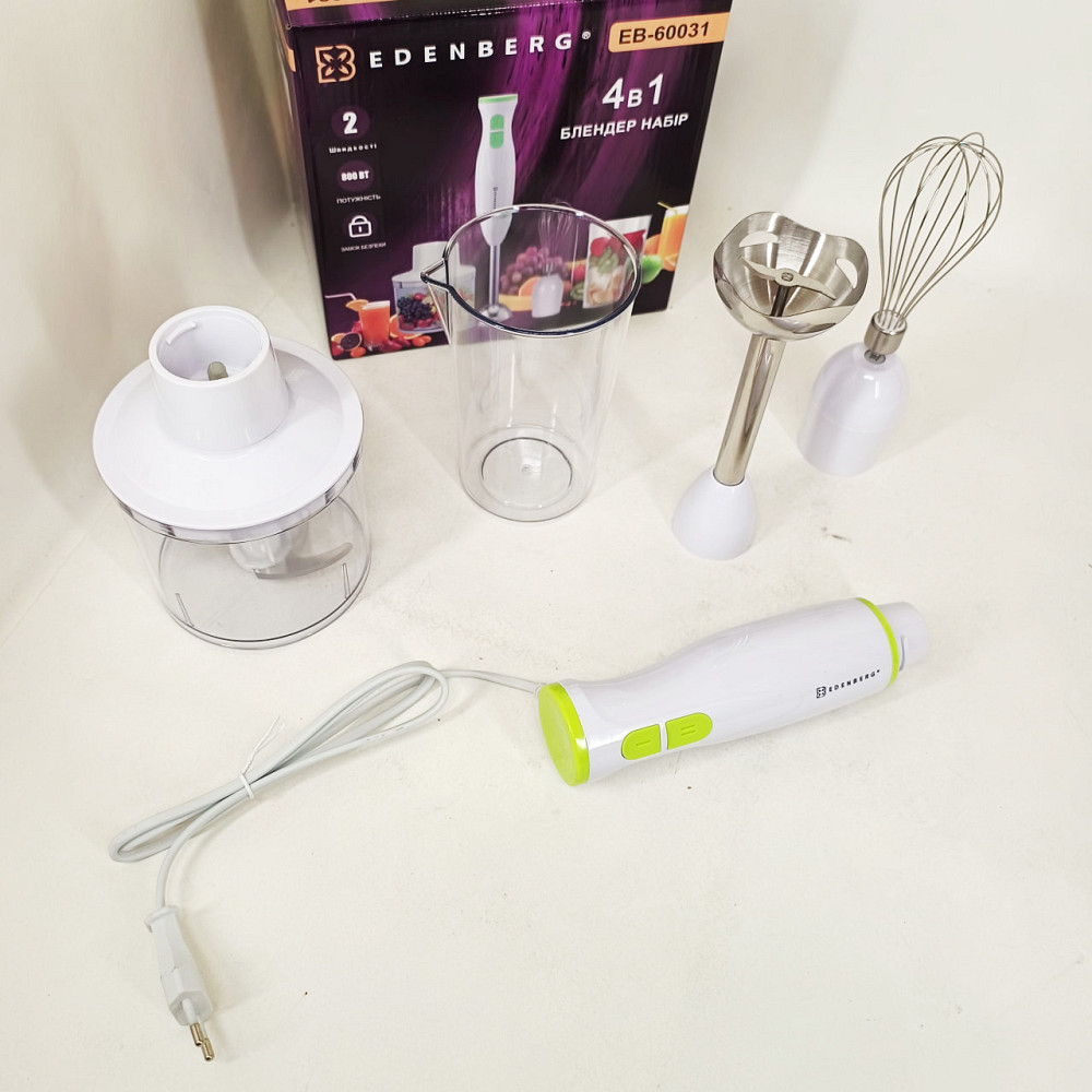 Блендер для детского пюре для дома, Электрический блендер измельчитель Настольный смузи UK-34 Львов - изображение 3