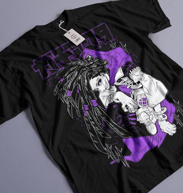 Футболка для мальчика аниме Гакхиакута Томе Джапанесе Танкобон оверсайз (рост от 165 до 180 ) Черний AnimeJ0831m Днепр - изображение 1