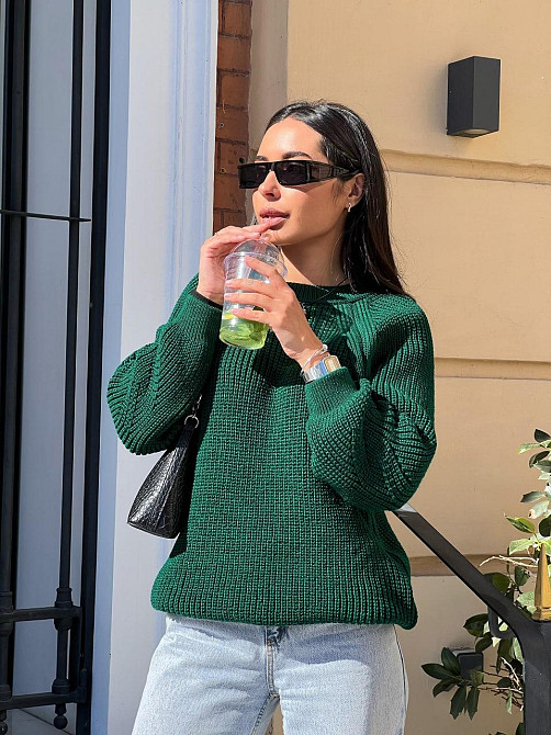 Жіночий яскравий стильний в'язаний светр.  42-48р Київ - фото 7