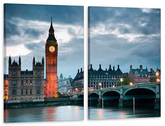 Модульная картина в гостиную / спальню  Велика Британія TLV-2_035 70x102 см Київ