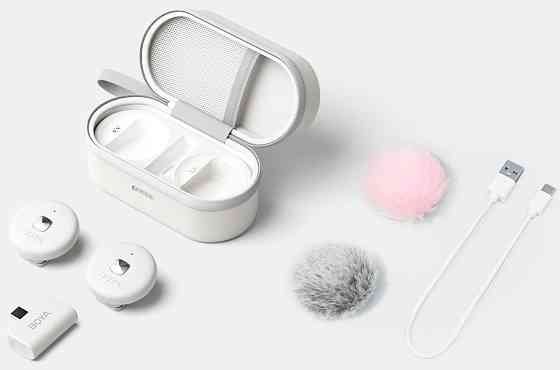 Мікрофон бездротовий Type-C білий iPhone Android Boya Omic-U White Київ