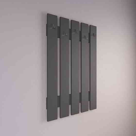 Вешалка настенная VAYS D-5 Антрацит, с крючками, ЛДСП, 77×110 см - для прихожей, коридора, прихожей Львов