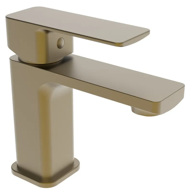 Змішувач для умивальника Haiba Kubus 001 BRUSHED GOLD (HB9622) Запоріжжя - фото 1