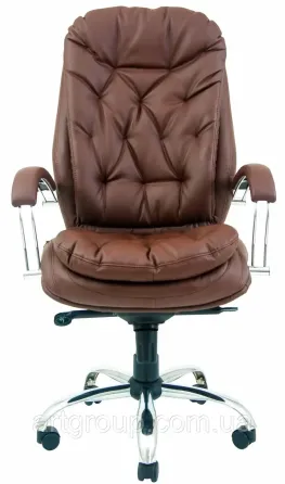 Офисное Кресло Руководителя Richman Venice Fly 2213 Хром М2 AnyFix Коричневый Днепр