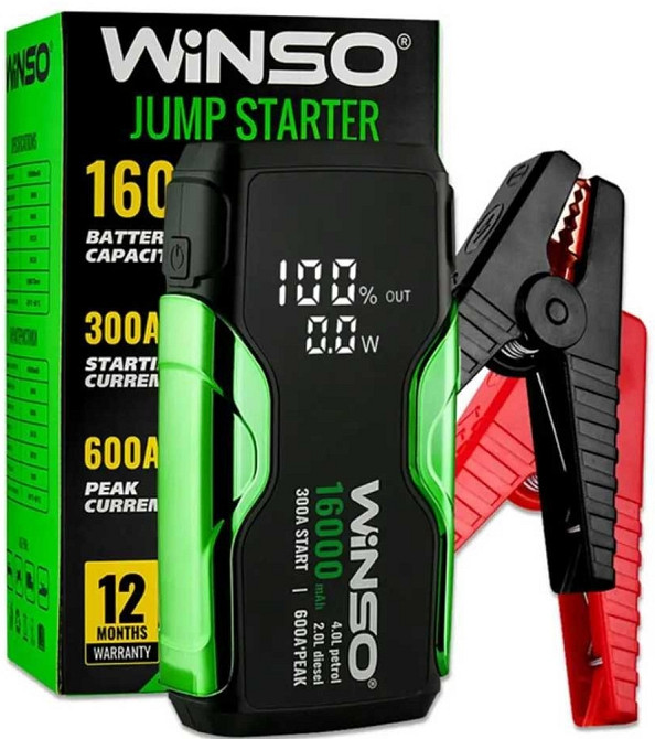Портативний пусковий пристрій Winso Бустер 300A/600A Winso 16000mAh. Київ - фото 8