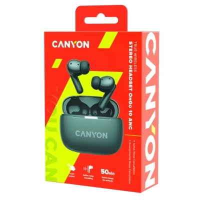 Навушники Canyon TWS-10 OnGo ANC ENC Black (CNS-TWS10BK) Вінниця - фото 8