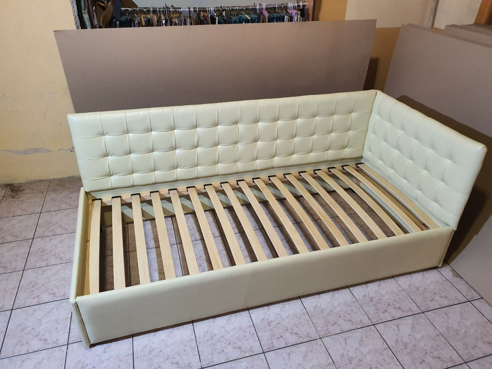 Кровать-диван SunriseDesign без подъемного механизма 120x190 бежевый Киев - изображение 6