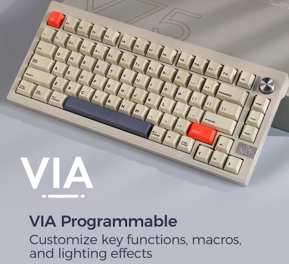 Cidoo v75 PRO Алюминиевая игровая клавиатура (3 режима подключения) Киев - изображение 3