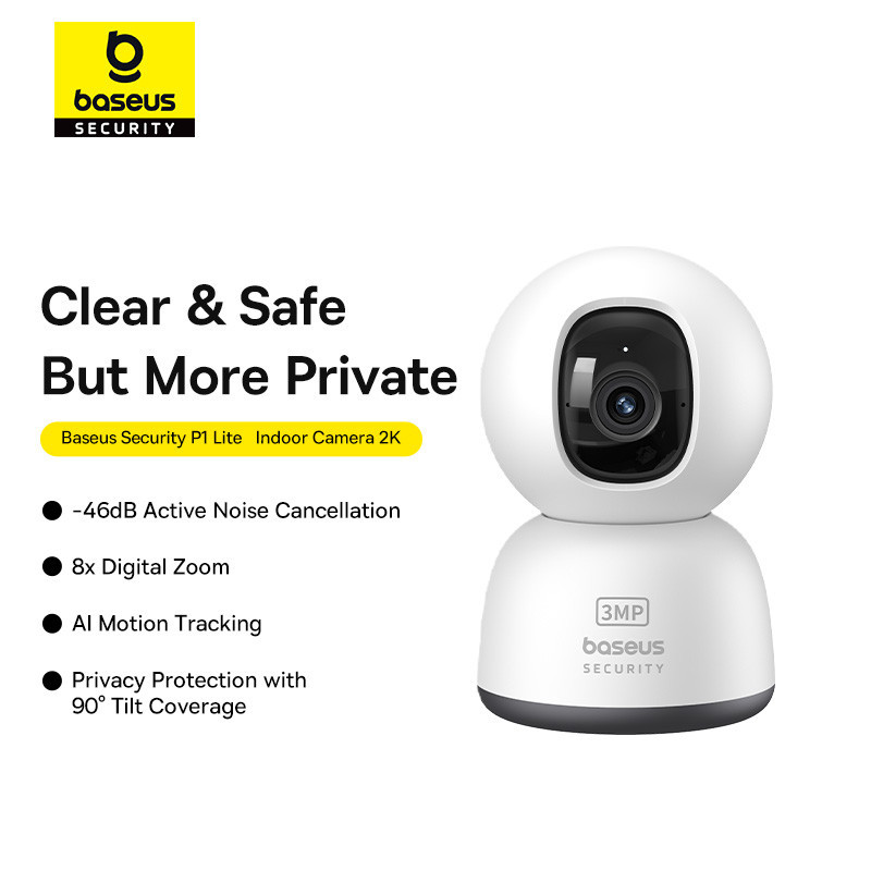 IP-камера відеоспостереження Baseus Security P1 Series Indoor 3MP OS White EU Киев - изображение 8