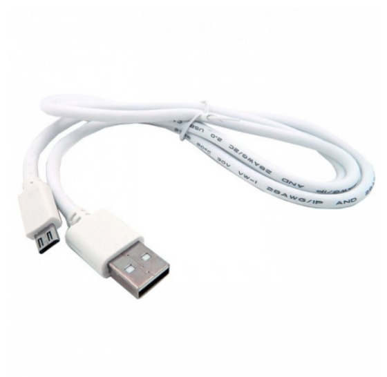 Кабель USB MicroUSB WALKER 110 1А 1м білий Житомир