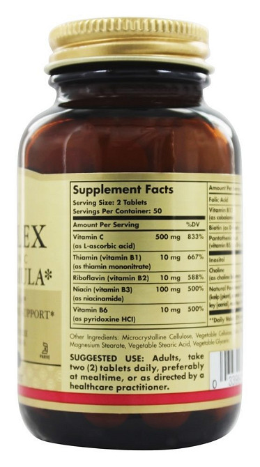 Витамины группы В Solgar B-Complex 100 таб Киев - изображение 3