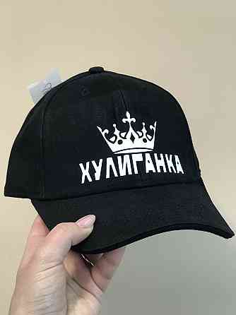 Черная бейсболка\ кепка премиум качества с надписью: 